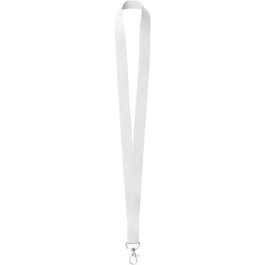 Polyester Lanyard mit Metall-Karabiner und einseitiger Sublimationsdruck. Subyard Zero (Bild 1)