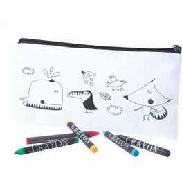 Produktabbildung Stiftetasche zum Ausmalen Willems Stiftetasche zum Ausmalen Willems