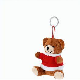 Weihnachts-Plüsch-Schlüsselanhänger, Bär Velin