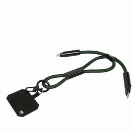 60W Handgelenkband mit Lade- und Datenkabel aus RPET CuffCharge