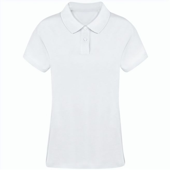 Erwachsene Frauen Weiß Polo-Shirt Koupan