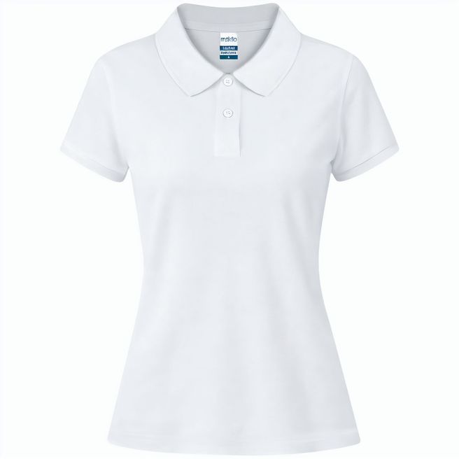 Erwachsene Frauen Weiß Polo-Shirt Koupan