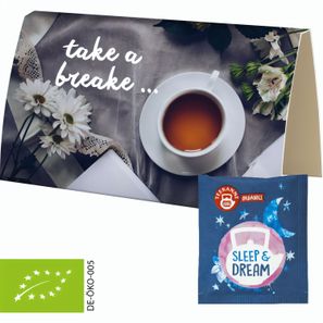 Bio Beuteltee Sleep & Dream, ca. 1,7g, Werbekarte A6 gefaltet