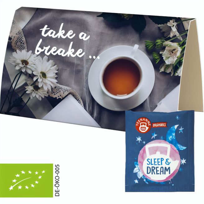 Bio Beuteltee Sleep & Dream, ca. 1,7g, Werbekarte A6 gefaltet