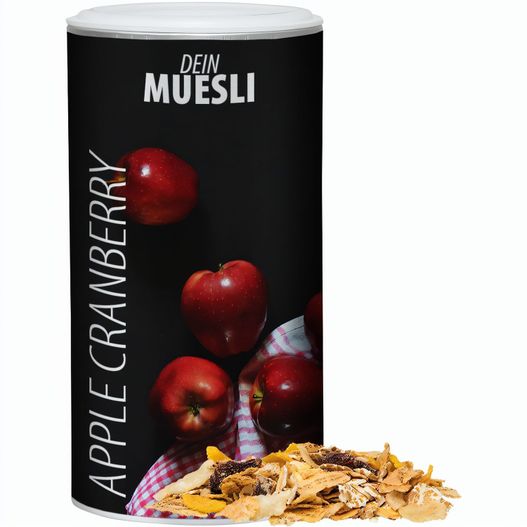 Müsli Apfel-Cranberry, ca. 160g, Pappdose Medium (Bild 1)