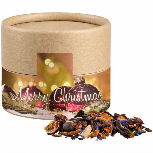 Produktabbildung Christkindl Tee, ca. 25g, Kraftpapierdose Mini Christkindl Tee, ca. 25g, Kraftpapierdose Mini (Bild 1)