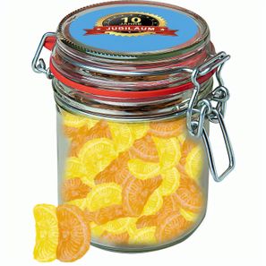 Zitrone und Orangen Bonbons, ca. 200g, Bonbonglas Maxi