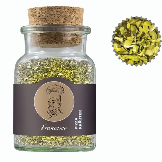Gewürzmischung Pizza-Kräuter, ca. 25g, Korkenglas (Bild 1)