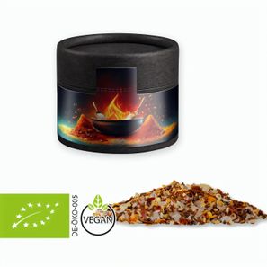 Bio Gewürzmischung Feuer und Flamme, ca. 40g, Kraftpapierdose Mini schwarz