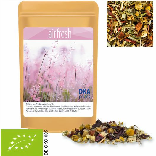Bio Kräutertee Vierjahreszeiten, ca. 10g, Standbeutel Mini (Bild 1)
