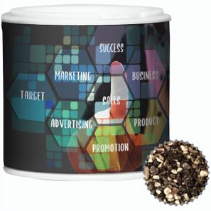 Pfeffer geschrotet, ca. 20g, Gewürzpappstreuer