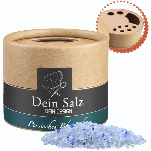 Persisches blaues Saphirsalz, ca. 55g, Kraftpapierstreuer Mini (Bild 1)