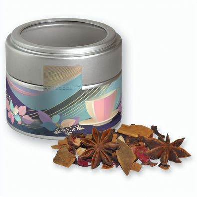 Glühweingewürz grob, ca. 30g, Metalldose Mini mit Sichtfenster silber