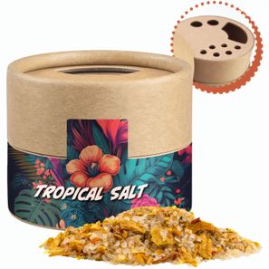 Tropiksalz, ca. 50g, Kraftpapierstreuer Mini