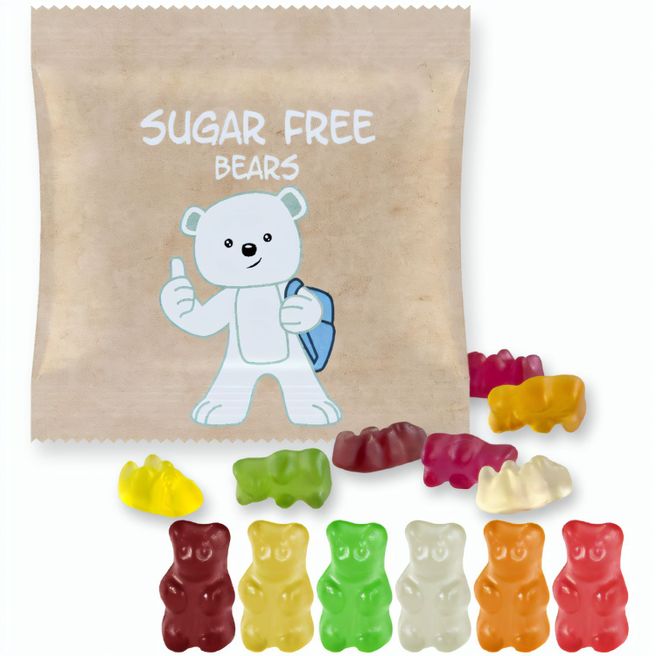Gummibärchen zuckerfrei, ca. 30g, Maxi-Tüte