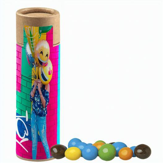 Bunte Schoko Erdnüsse, ca. 25g, Kraftpapierrolle (Bild 1)
