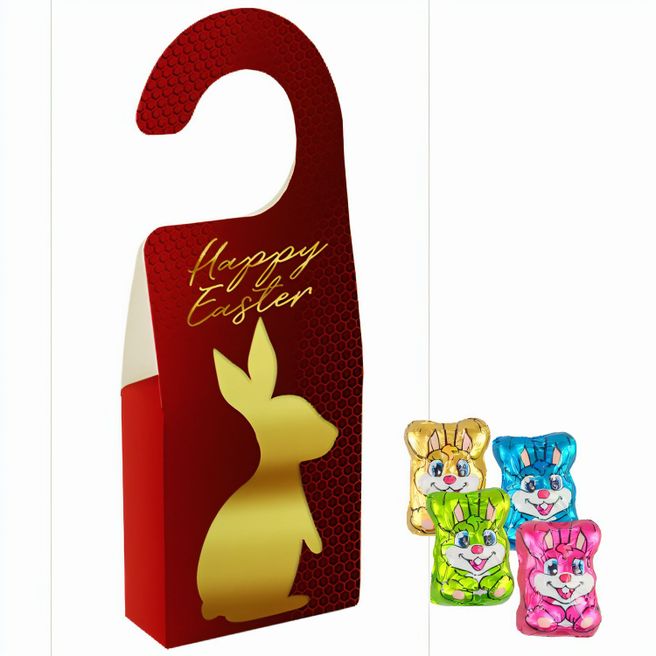 Produktabbildung Schoko-Hasen Mix, ca. 36g, Türhänger Box Schoko-Hasen Mix, ca. 36g, Türhänger Box