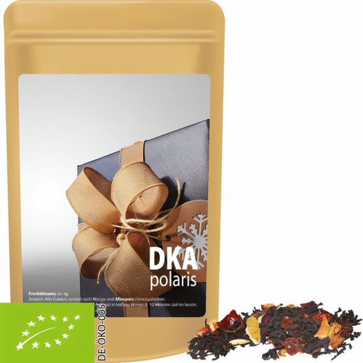 Produktabbildung Bio Weihnachts Schwarztee, ca. 20g, Standbeutel Mini Bio Weihnachts Schwarztee, ca. 20g, Standbeutel Mini (Bild 1)
