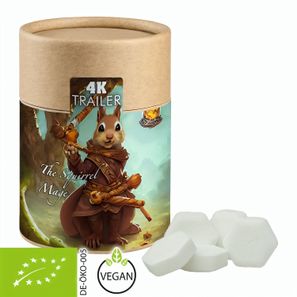 Bio Traubenzucker Orange Drops, ca. 80g, Kraftpapierdose Midi