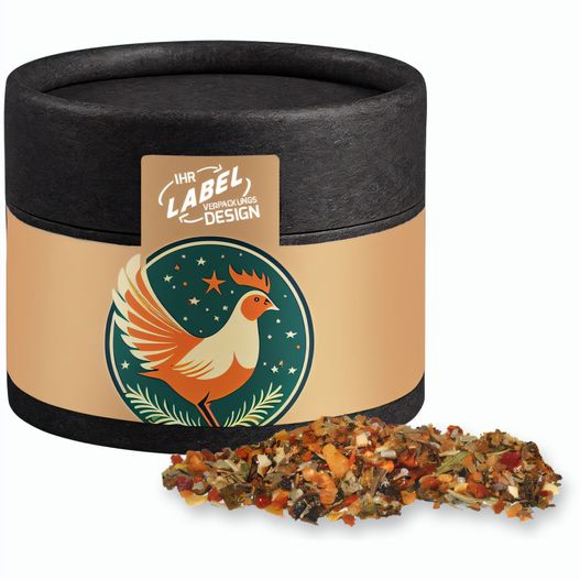 Produktabbildung Weihnachts Gewürzmischung Geflügel, ca. 30g, Kraftpapierdose Mini schwarz Weihnachts Gewürzmischung Geflügel, ca. 30g, Kraftpapierdose Mini schwarz (Bild 1)
