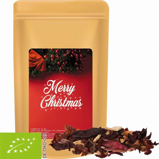 Bio Weihnachts Früchtetee, ca. 55g, Standbeutel Midi (Bild 1)