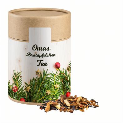 Omas Bratäpfelchen Tee, ca. 140g, Kraftpapierdose Maxi