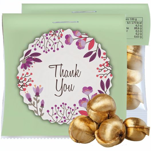 Goldnüsse Bonbons, ca. 17g, Express Midi-Tüte mit Werbereiter (Bild 1)