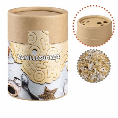 Produktabbildung Vanillezucker, ca. 150g, Kraftpapierstreuer Midi Vanillezucker, ca. 150g, Kraftpapierstreuer Midi