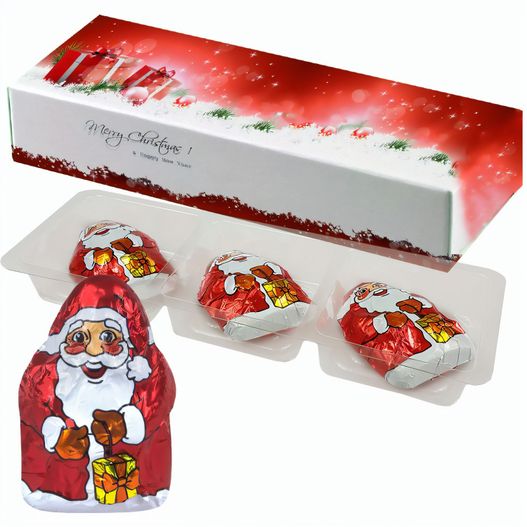 Mini Schoko-Weihnachtsmänner, ca. 20g, Faltschachtel (Bild 1)