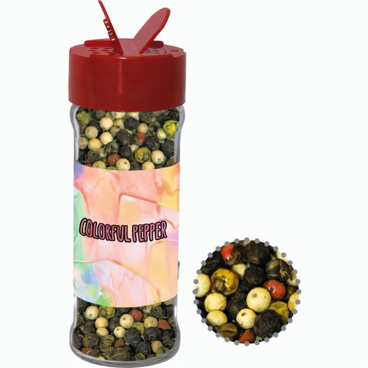 Gewürzmischung bunte Pfefferkörner, ca. 45g, Glas mit Streuaufsatz (Bild 1)