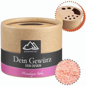 Rosa Kristallsalz, ca. 75g, Kraftpapierstreuer Mini