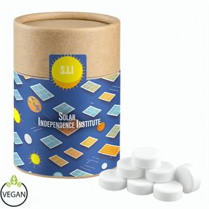 Pfefferminz Drops zuckerfrei, ca. 80g, Kraftpapierdose Midi