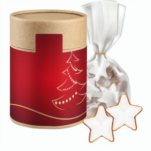 Zimtsterne, ca. 100g, Beutel in Kraftpapierdose Maxi