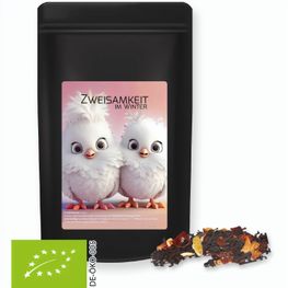 Bio Weihnachts Schwarztee, ca. 55g, Standbeutel Midi schwarz
