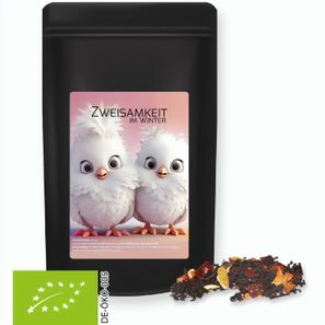 Bio Weihnachts Schwarztee, ca. 55g, Standbeutel Midi schwarz