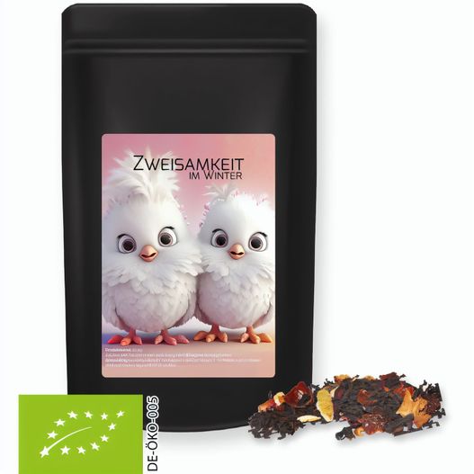 Produktabbildung Bio Weihnachts Schwarztee, ca. 55g, Standbeutel Midi schwarz Bio Weihnachts Schwarztee, ca. 55g, Standbeutel Midi schwarz (Bild 1)