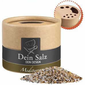 Mediterranes Salz, ca. 50g, Kraftpapierstreuer Mini