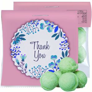 Waldmeister-Brause Bonbons, ca. 17g, Express Midi-Tüte mit Werbereiter