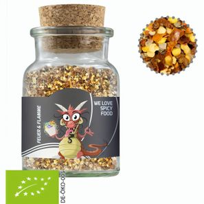 Bio Gewürzmischung Feuer und Flamme, ca. 75g, Korkenglas
