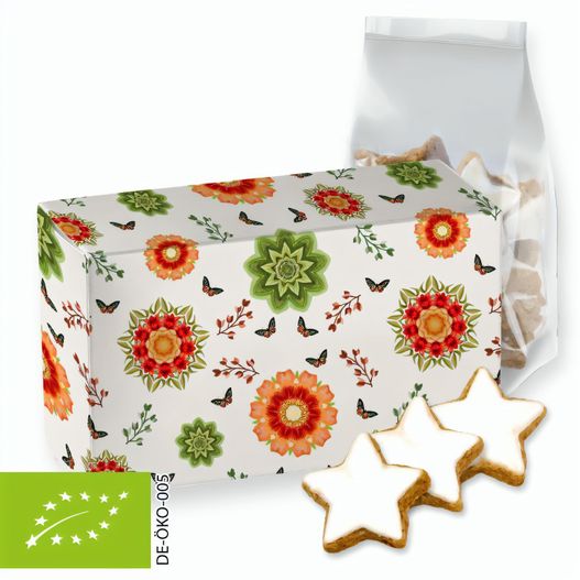 Bio Zimtsterne, ca. 130g, Faltschachtel (Bild 1)