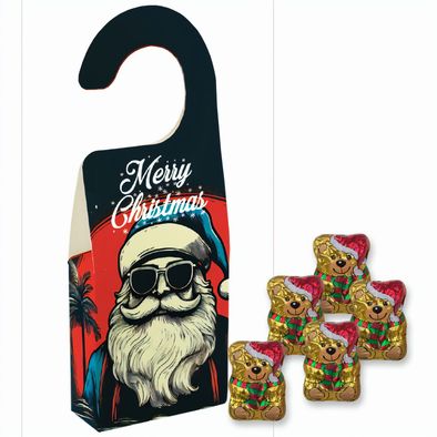 Schoko-Weihnachtsbärchen, ca. 35g, Türhänger Box