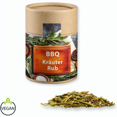 Gewürzmischung BBQ Kräuter Rub, ca. 50g, Kraftpapierdose Midi