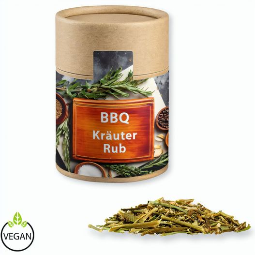 Gewürzmischung BBQ Kräuter Rub, ca. 50g, Kraftpapierdose Midi (Bild 1)