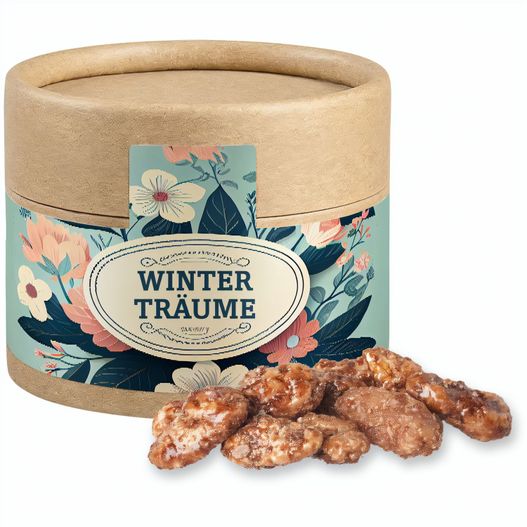 Feuergebrannte Mandeln, ca. 40g, Kraftpapierdose Mini (Bild 1)