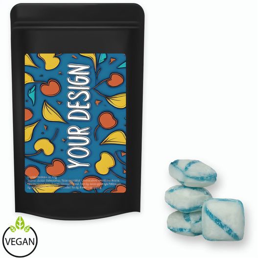 Frische Brise Bonbons, ca. 80g, Standbeutel Midi schwarz (Bild 1)