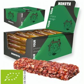 Bio Müsliriegel Multikorn-Himbeere, 25 Stück, 750g, Displaybox Maxi