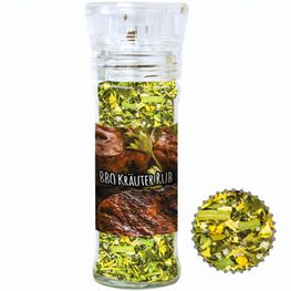 Gewürzmischung BBQ Kräuter Rub, ca. 30g, transparente Gewürzmühle