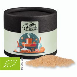 Bio Gewürzmischung Lebkuchen, ca. 45g, Kraftpapierdose Mini schwarz