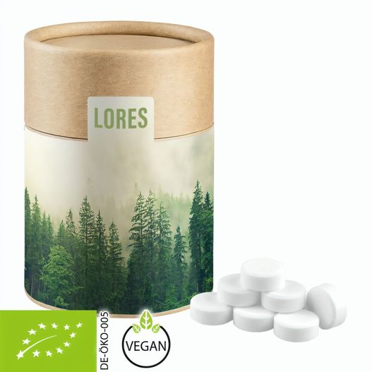 Bio Pfefferminz Drops, ca. 80g, Kraftpapierdose Midi (Bild 1)