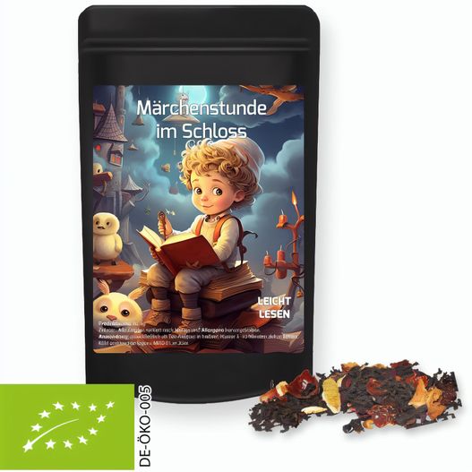 Produktabbildung Bio Weihnachts Schwarztee, ca. 20g, Standbeutel Mini schwarz Bio Weihnachts Schwarztee, ca. 20g, Standbeutel Mini schwarz (Bild 1)